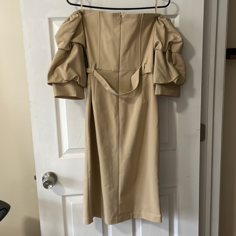 New York & Company Off Shoulder Ruffled Sleeve Dress— New! - Picture 6 of 10
